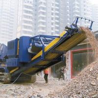移動式破碎機(jī)處理建筑垃圾需企業(yè)共同合作，形成完整產(chǎn)業(yè)鏈