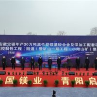 總投資148億、年產(chǎn)4000萬噸 安徽寶鎂項目迎來“里程碑”節(jié)點！